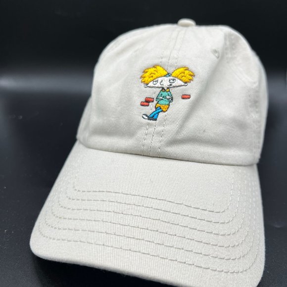 Nickelodeon Hey Arnold Embroidered Baseball Hat Tan OS - Picture 1 of 6